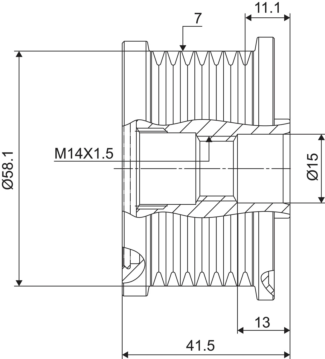 Fulie alternator