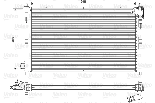 Radiator racire motor