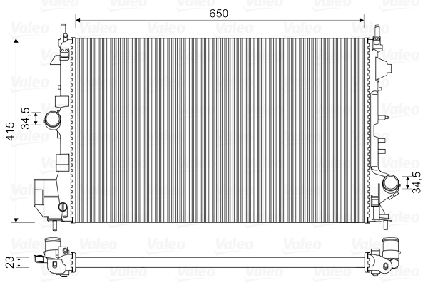 Radiator racire motor
