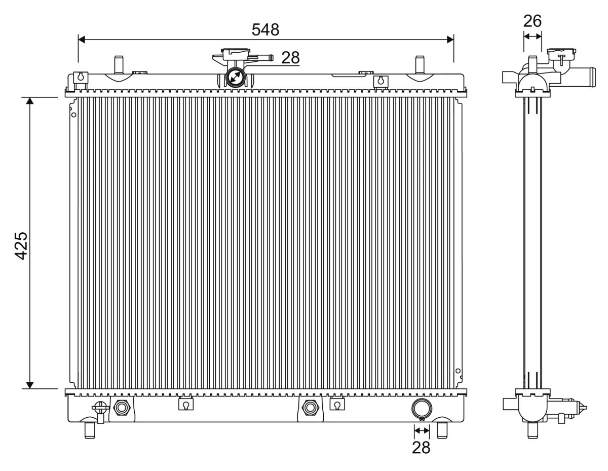 Radiator racire motor