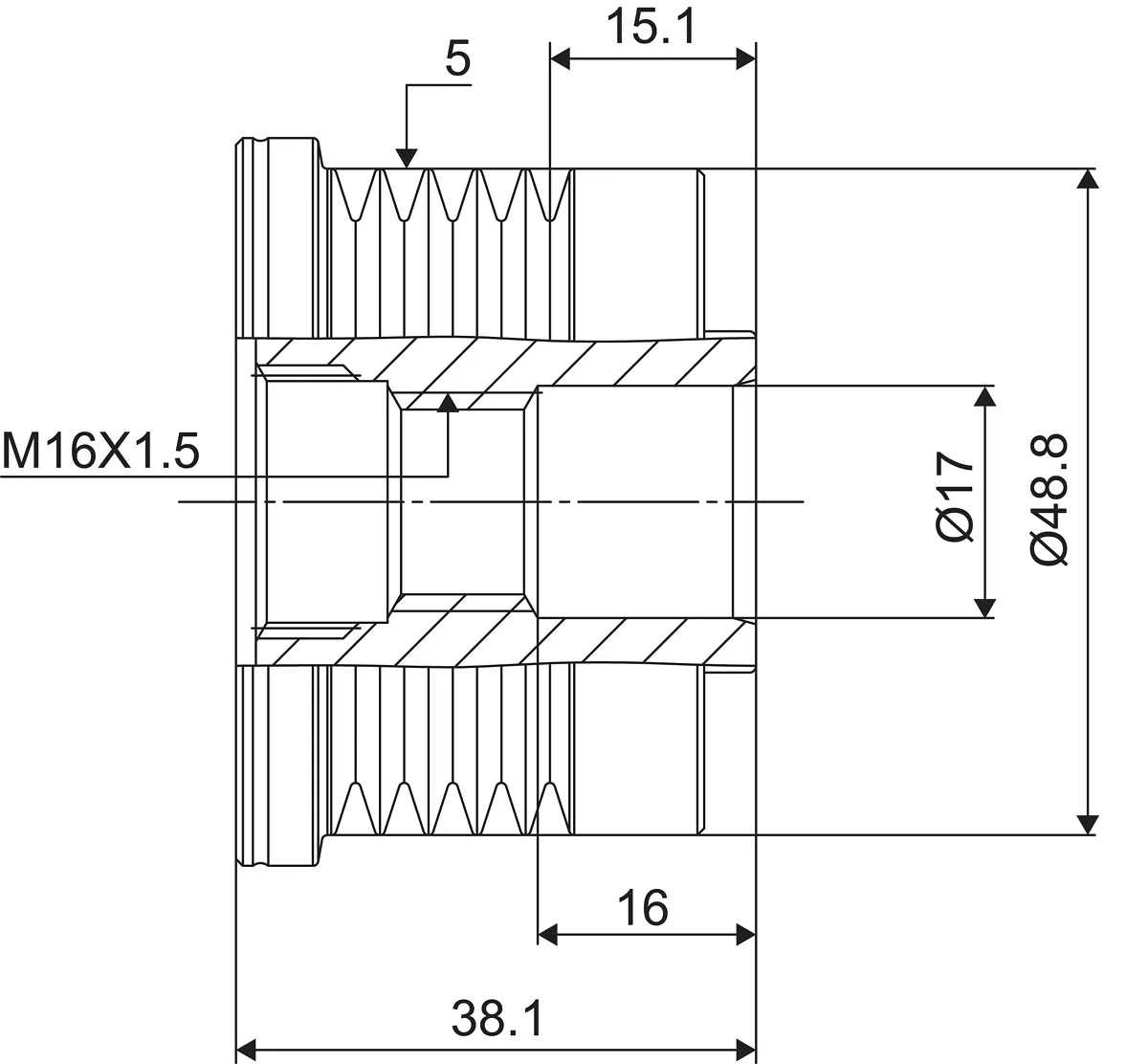 Fulie alternator