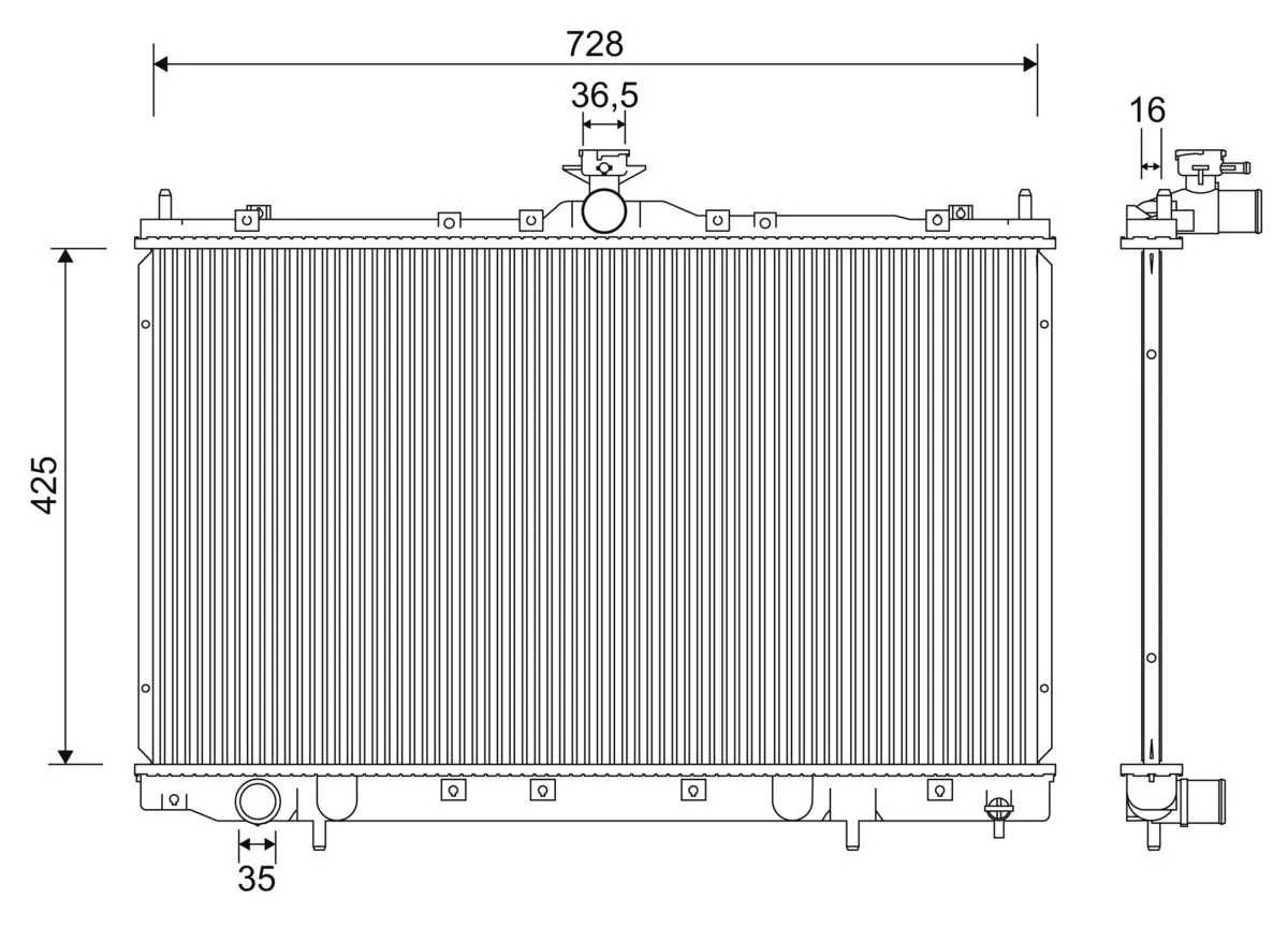 Radiator racire motor