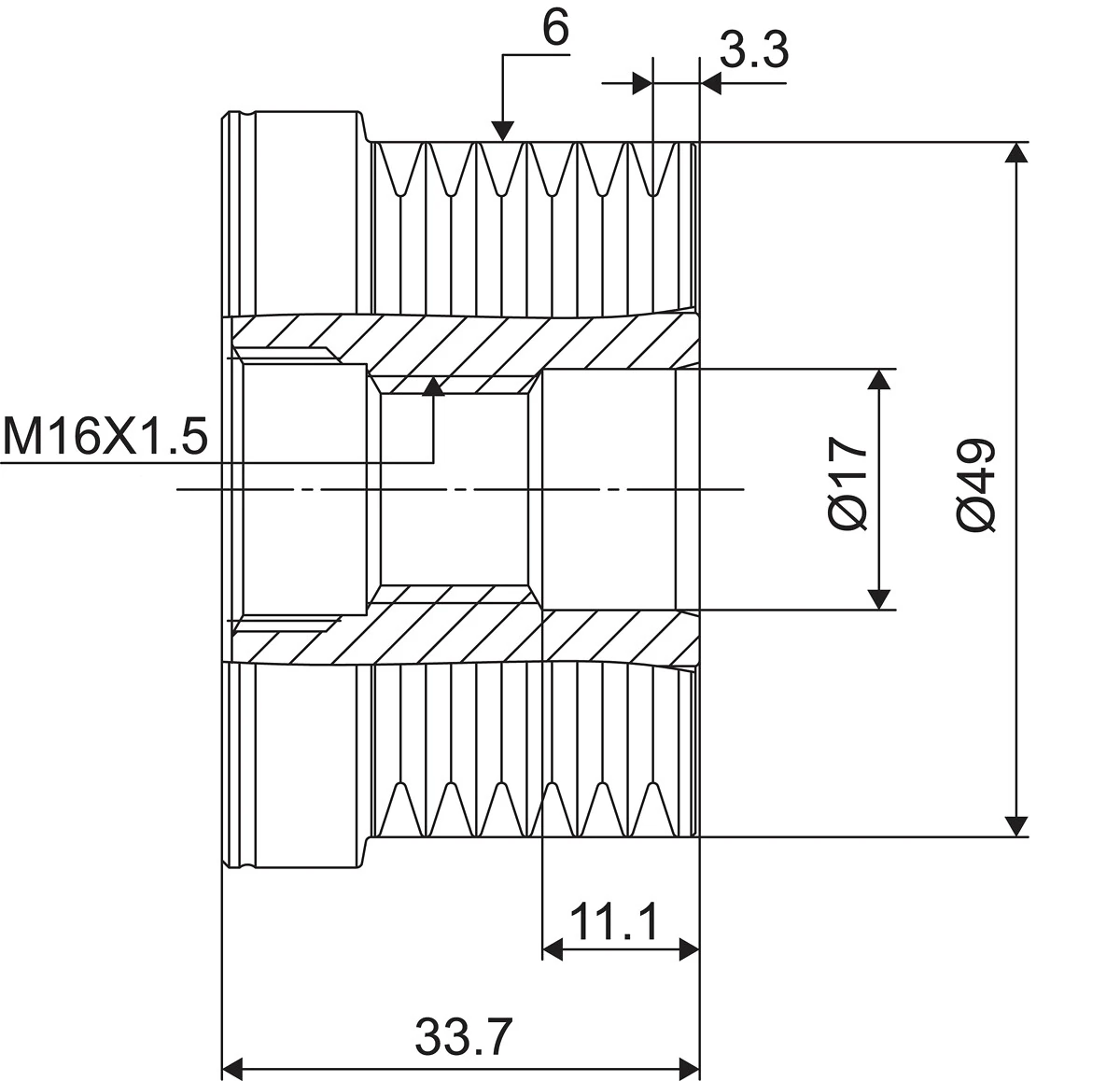 Fulie alternator