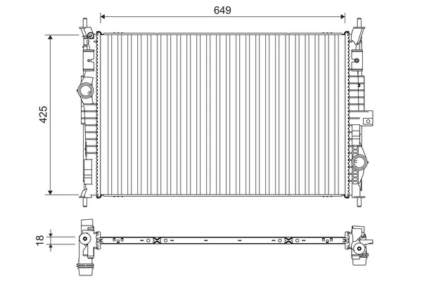Radiator racire motor