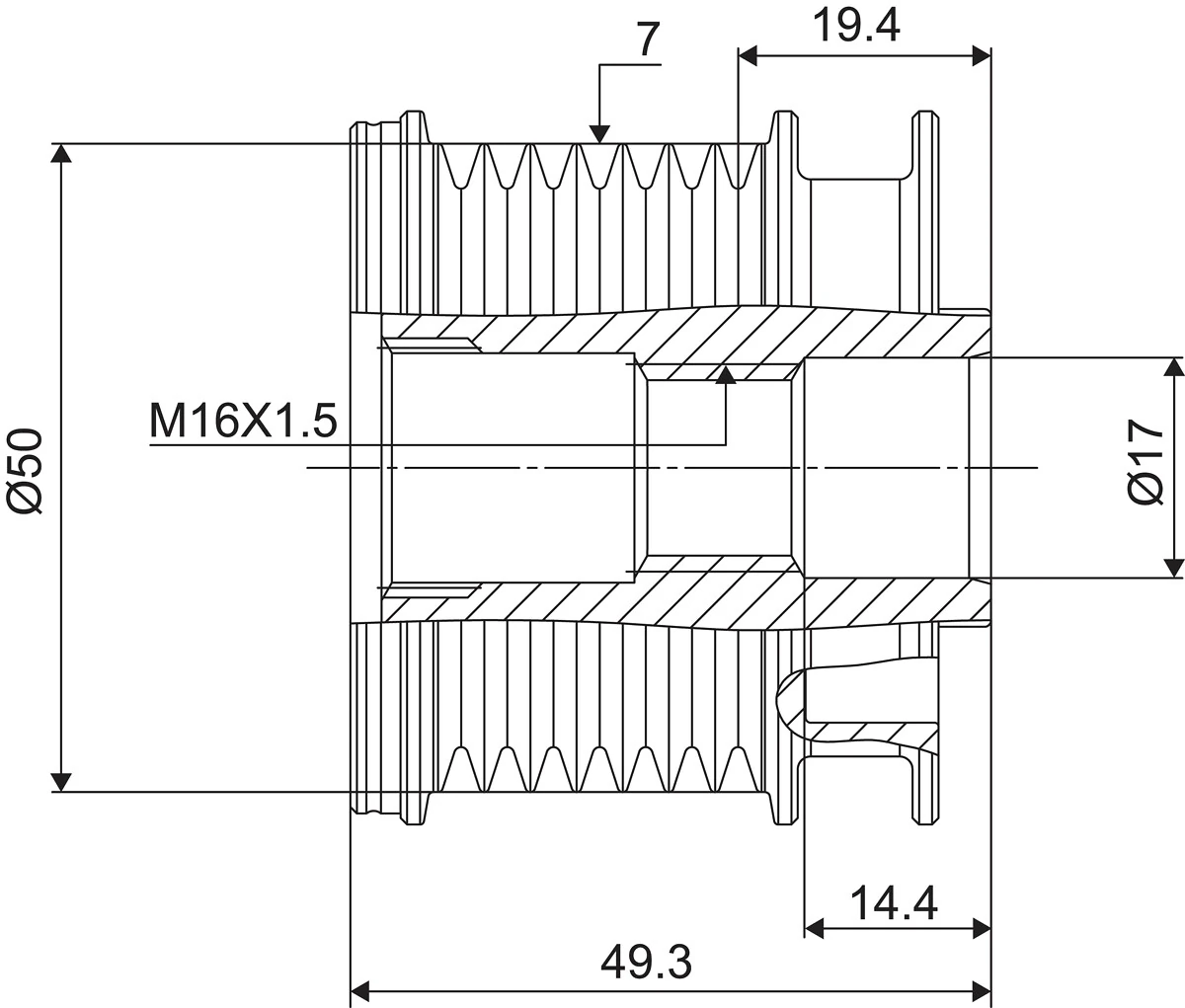 Fulie alternator