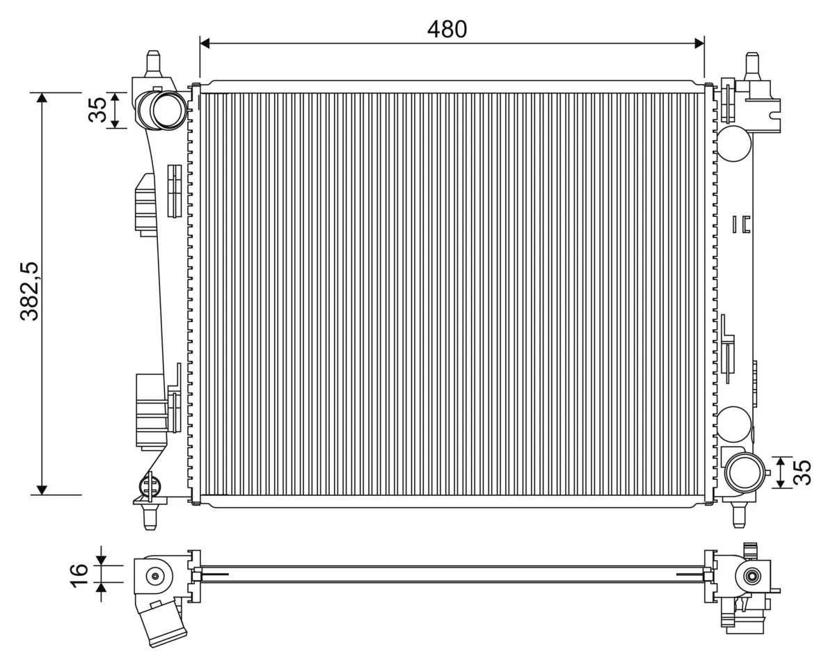 Radiator racire motor