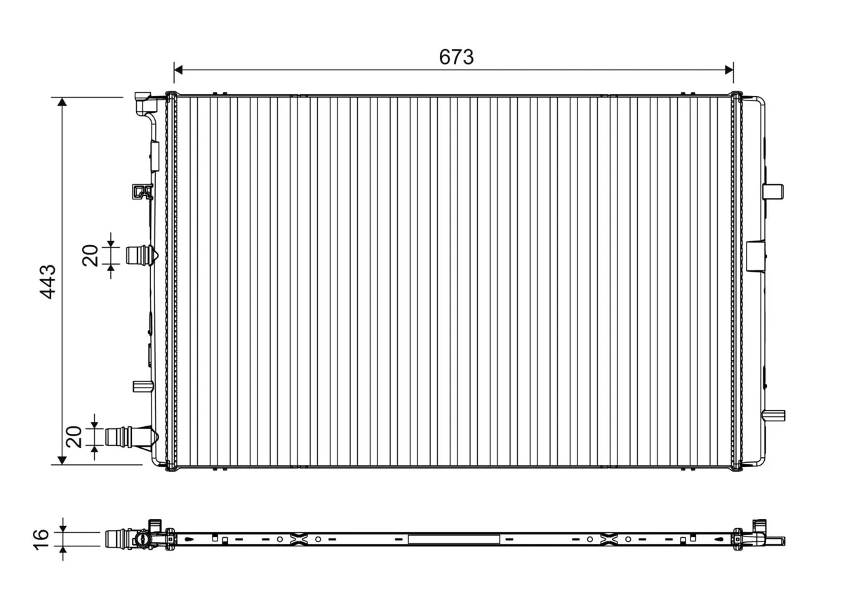 Radiator racire motor