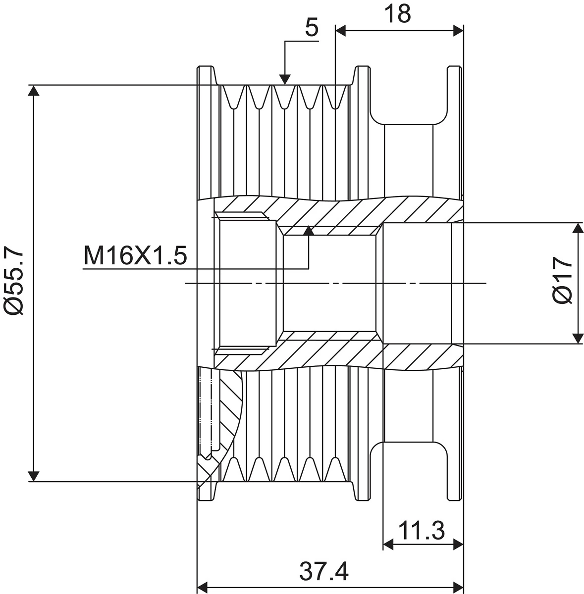 Fulie alternator