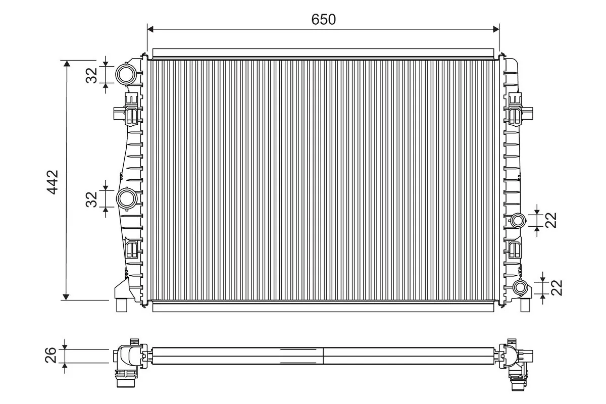 Radiator racire motor