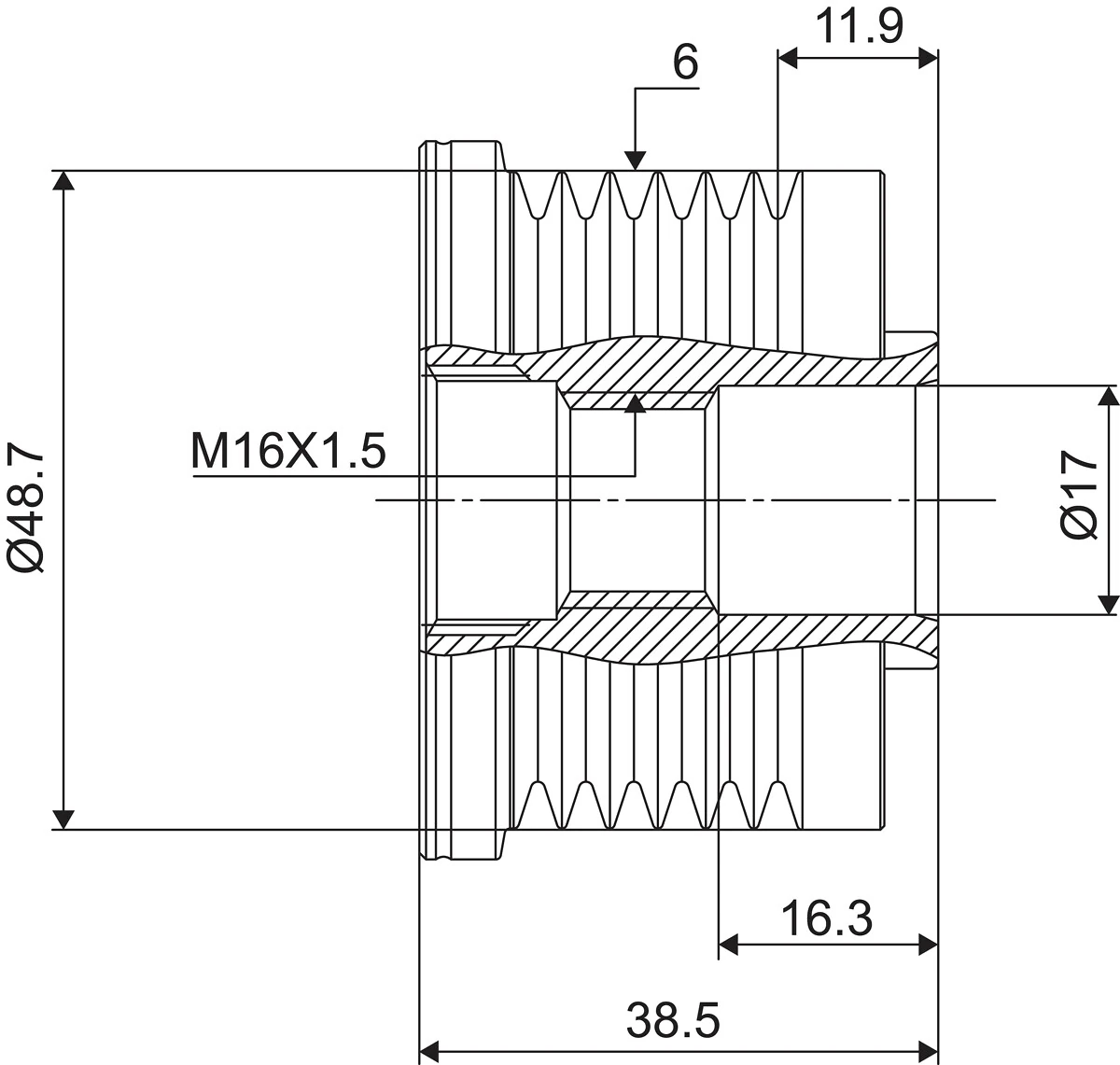 Fulie alternator