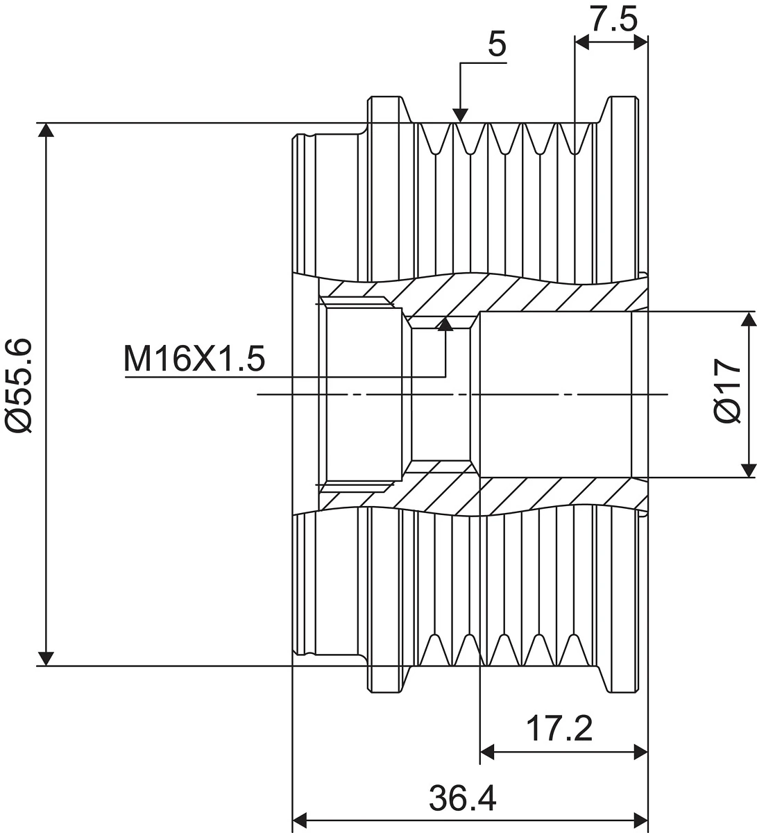 Fulie alternator