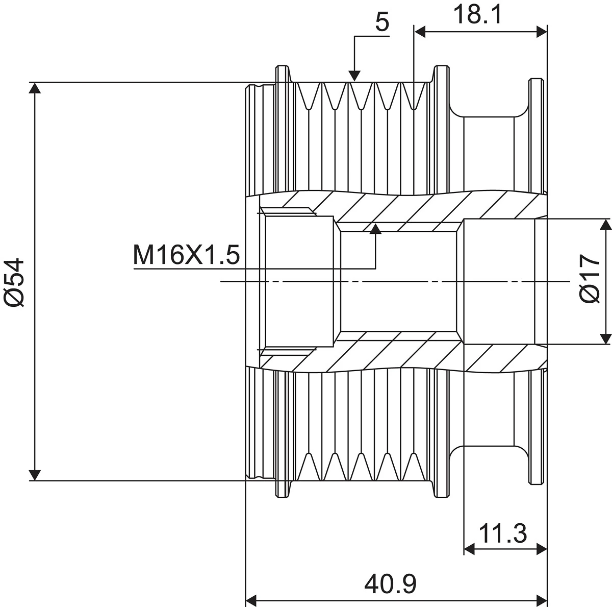 Fulie alternator