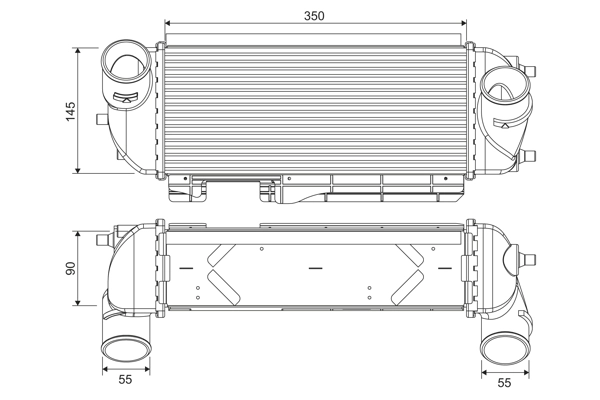 Intercooler, compresor