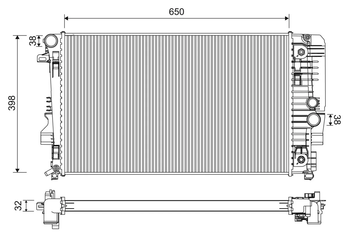 Radiator racire motor