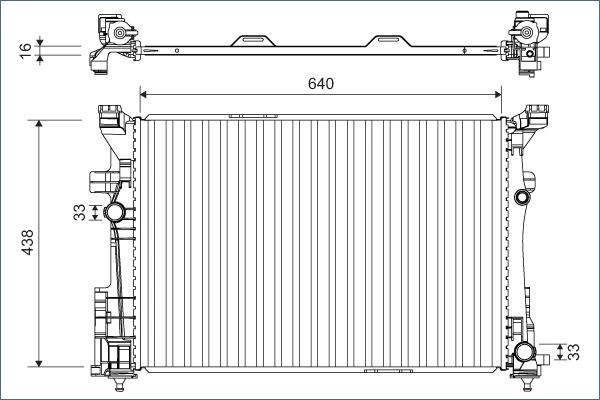Radiator racire motor