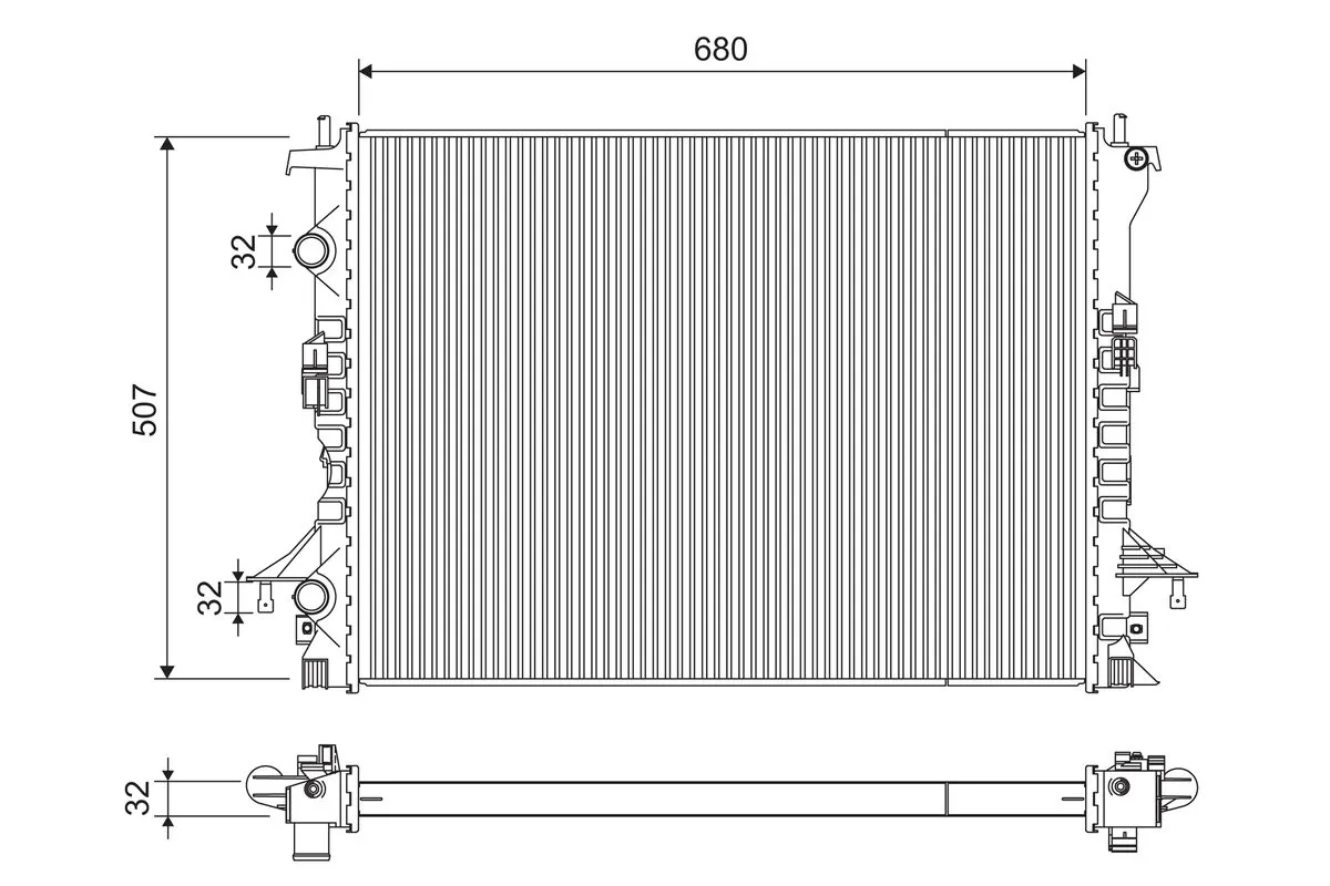 Radiator racire motor