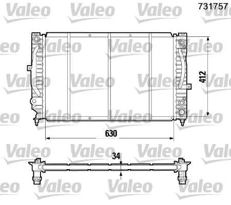 Radiator racire motor