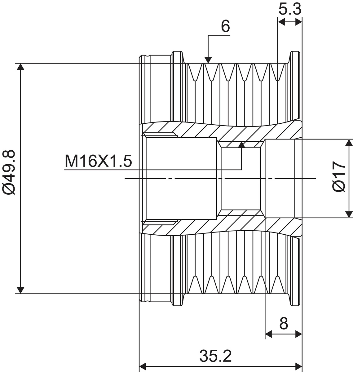 Fulie alternator