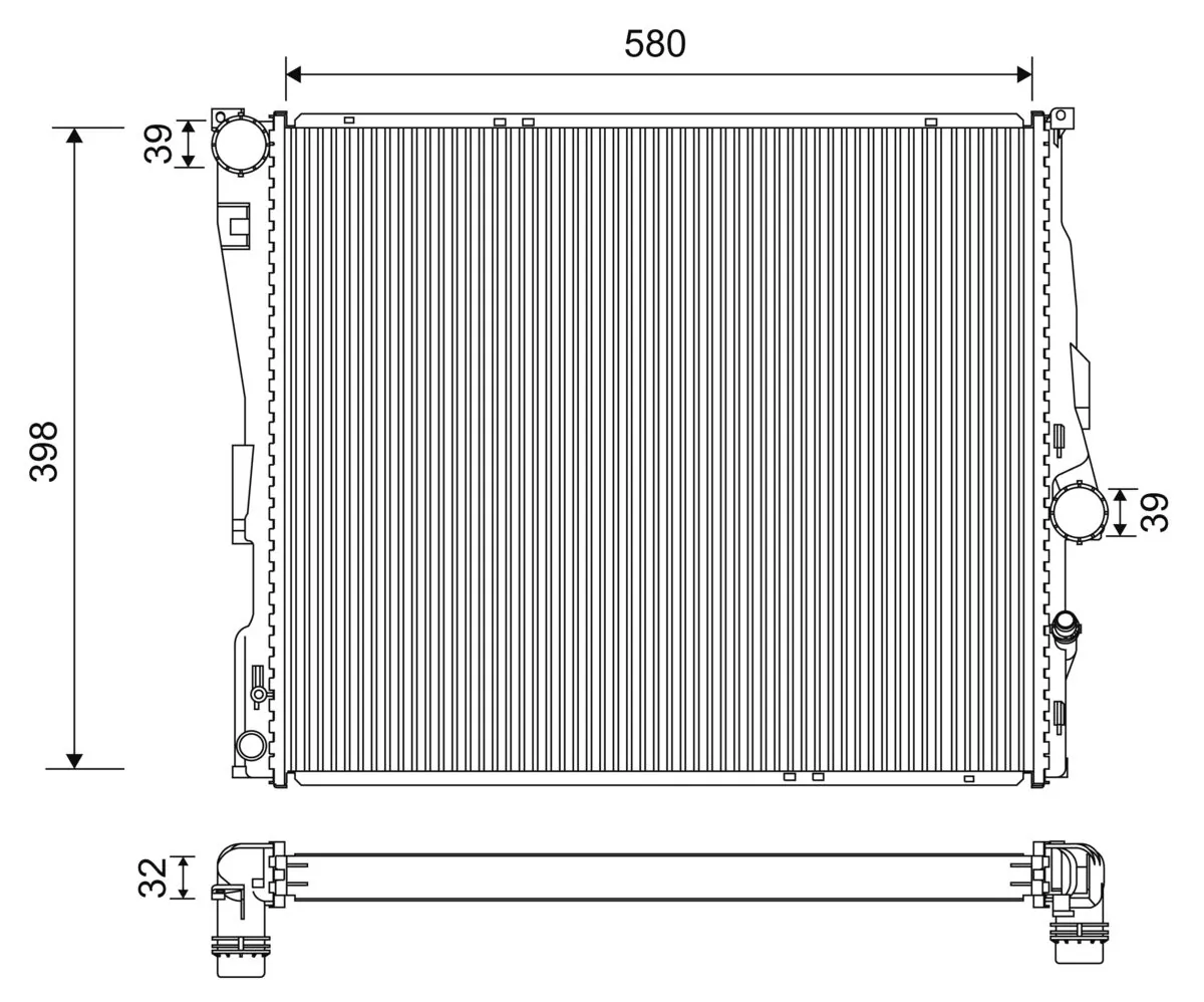 Radiator racire motor
