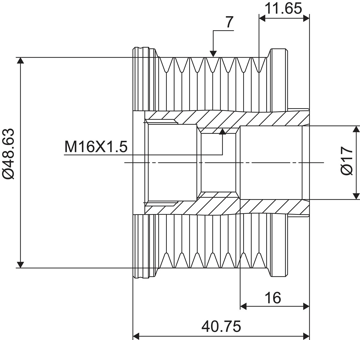 Sistem roata libera, generator