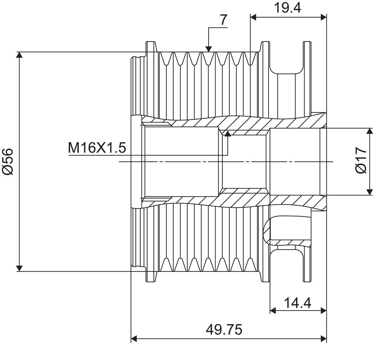 Fulie alternator