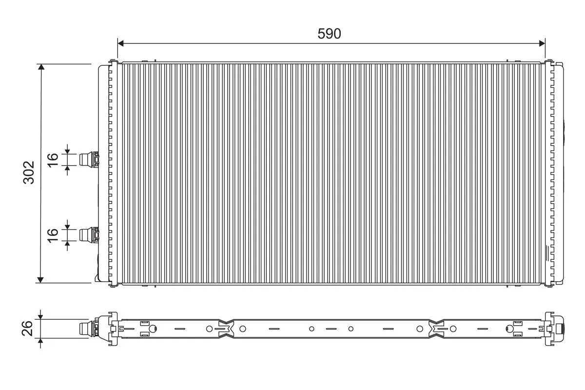 Radiator racire motor