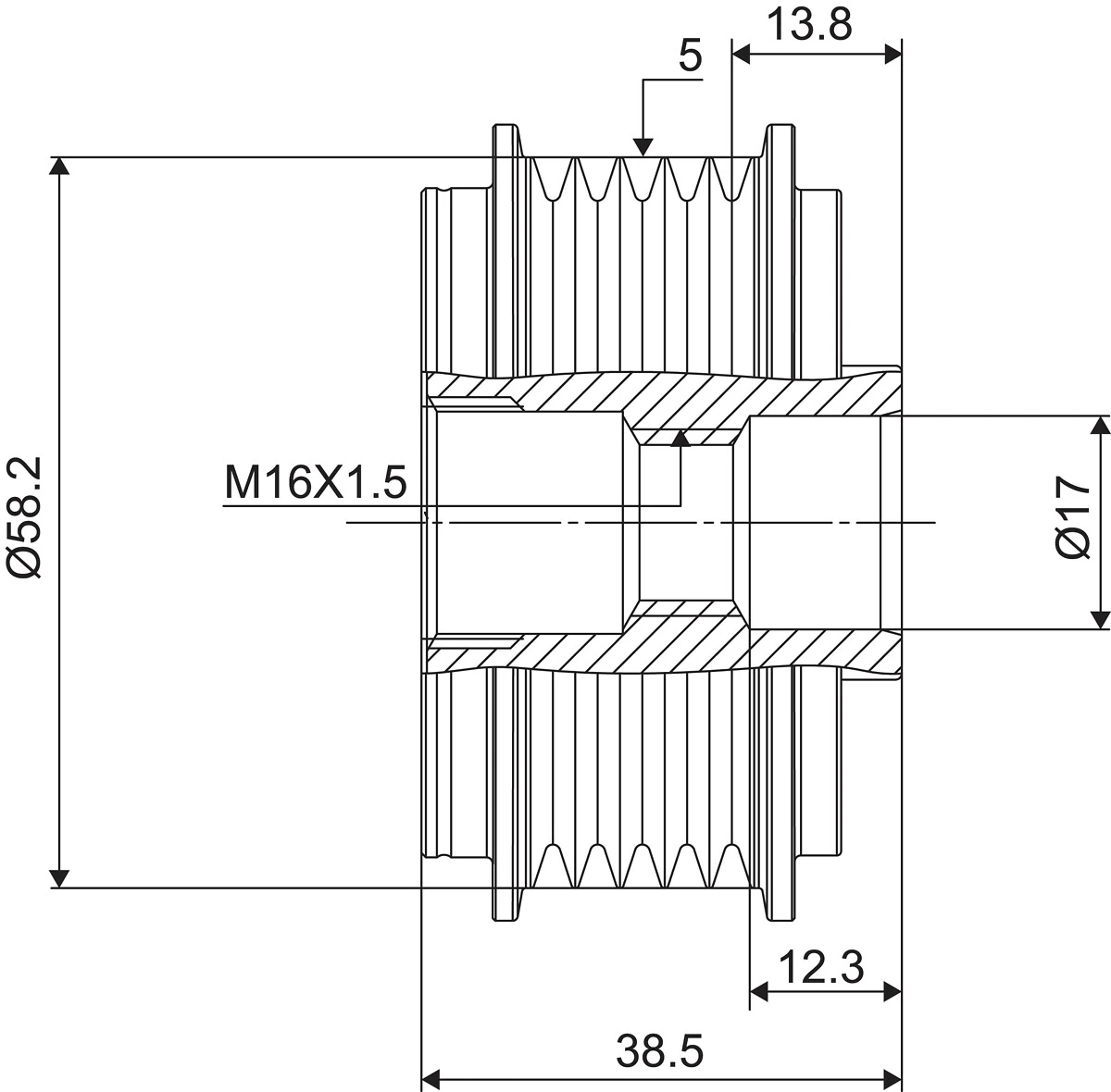 Fulie alternator