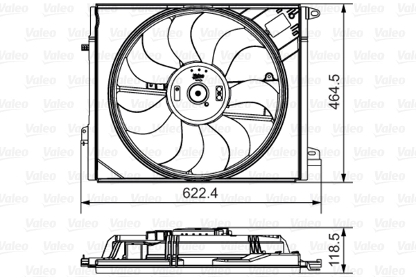 Ventilator radiator racire