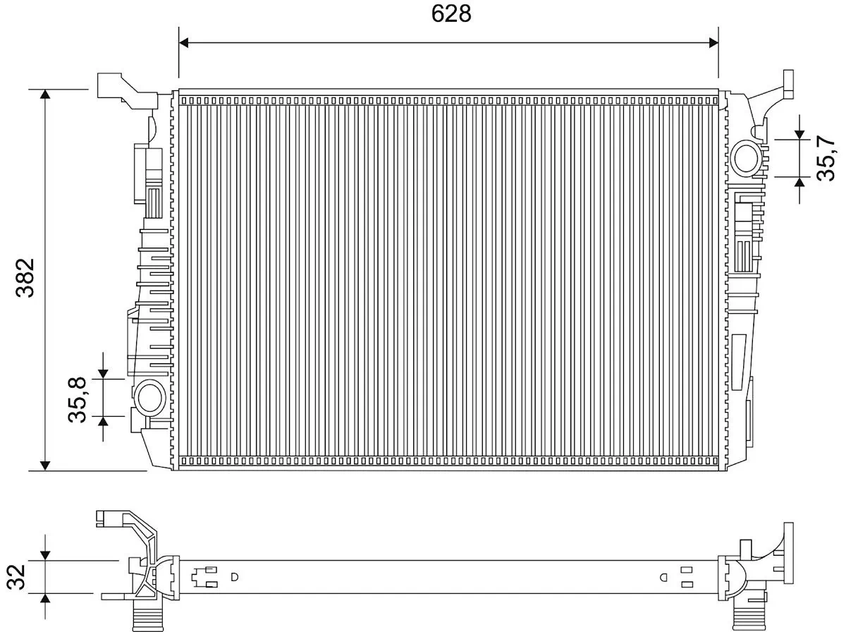 Radiator racire motor