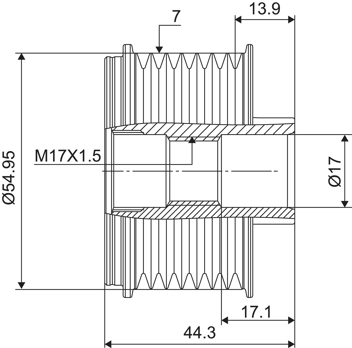 Fulie alternator