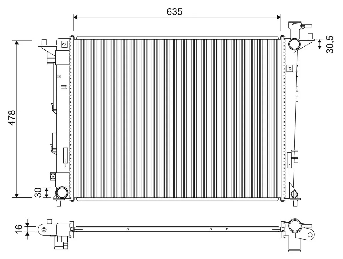 Radiator racire motor
