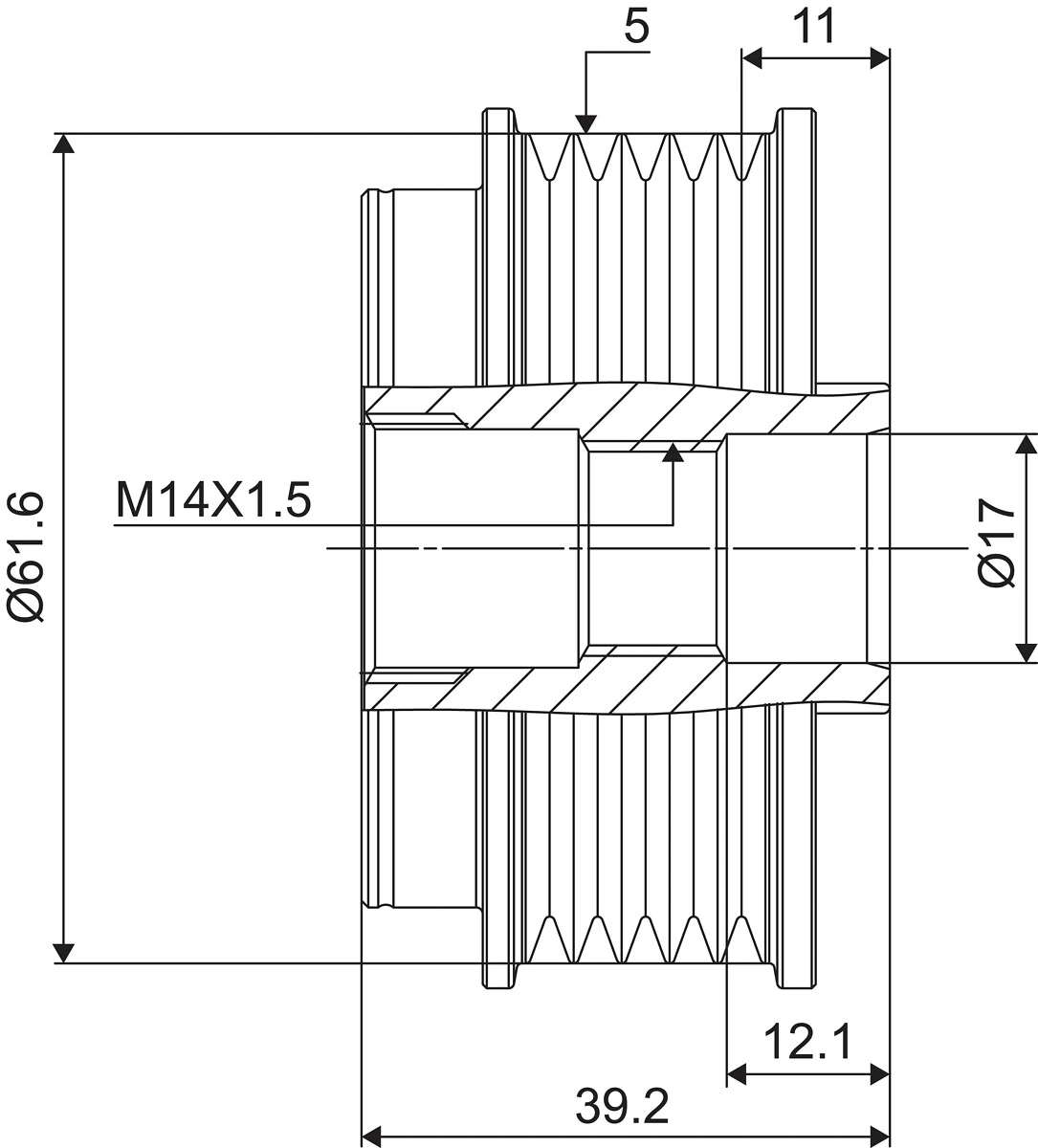 Fulie alternator