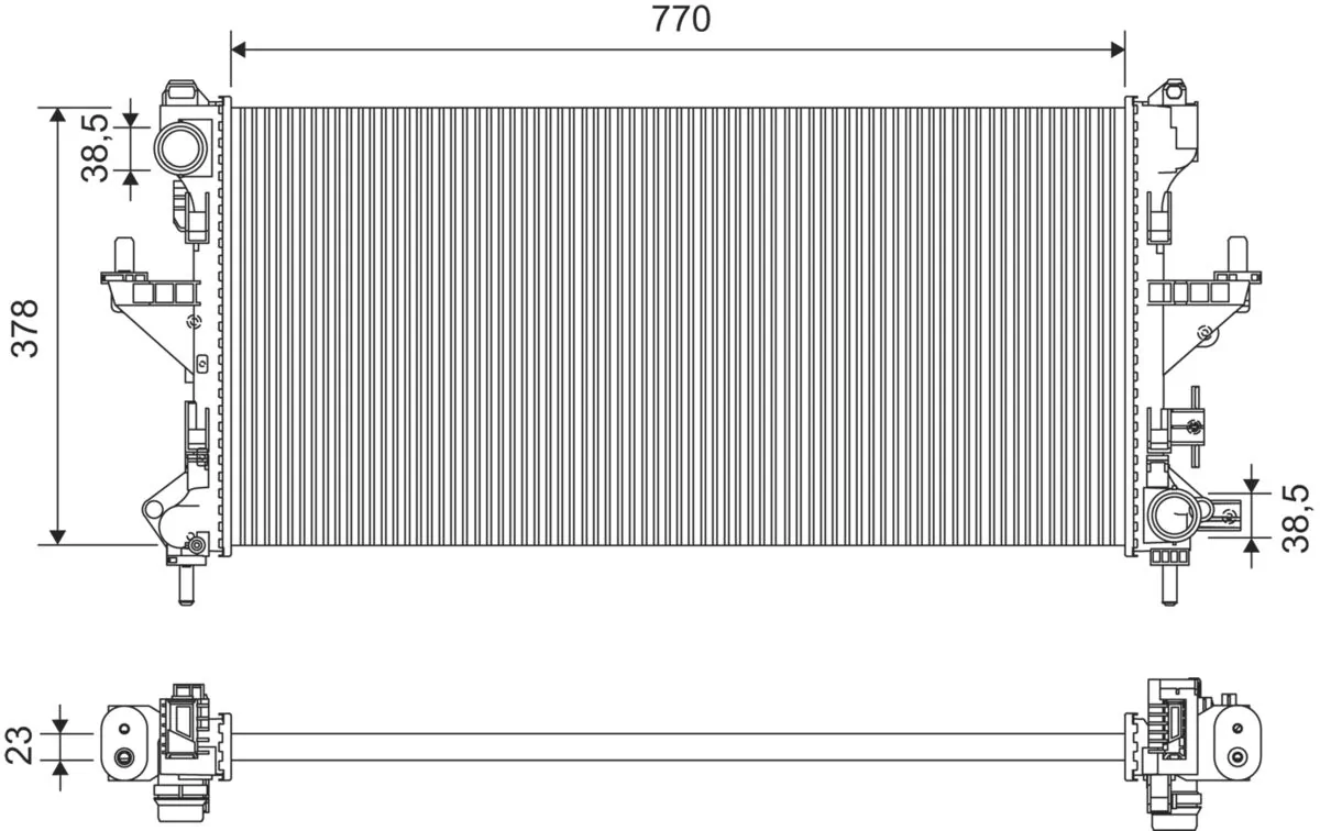 Radiator racire motor