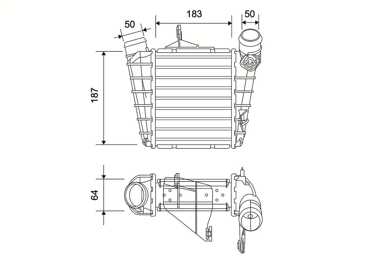 Intercooler, compresor