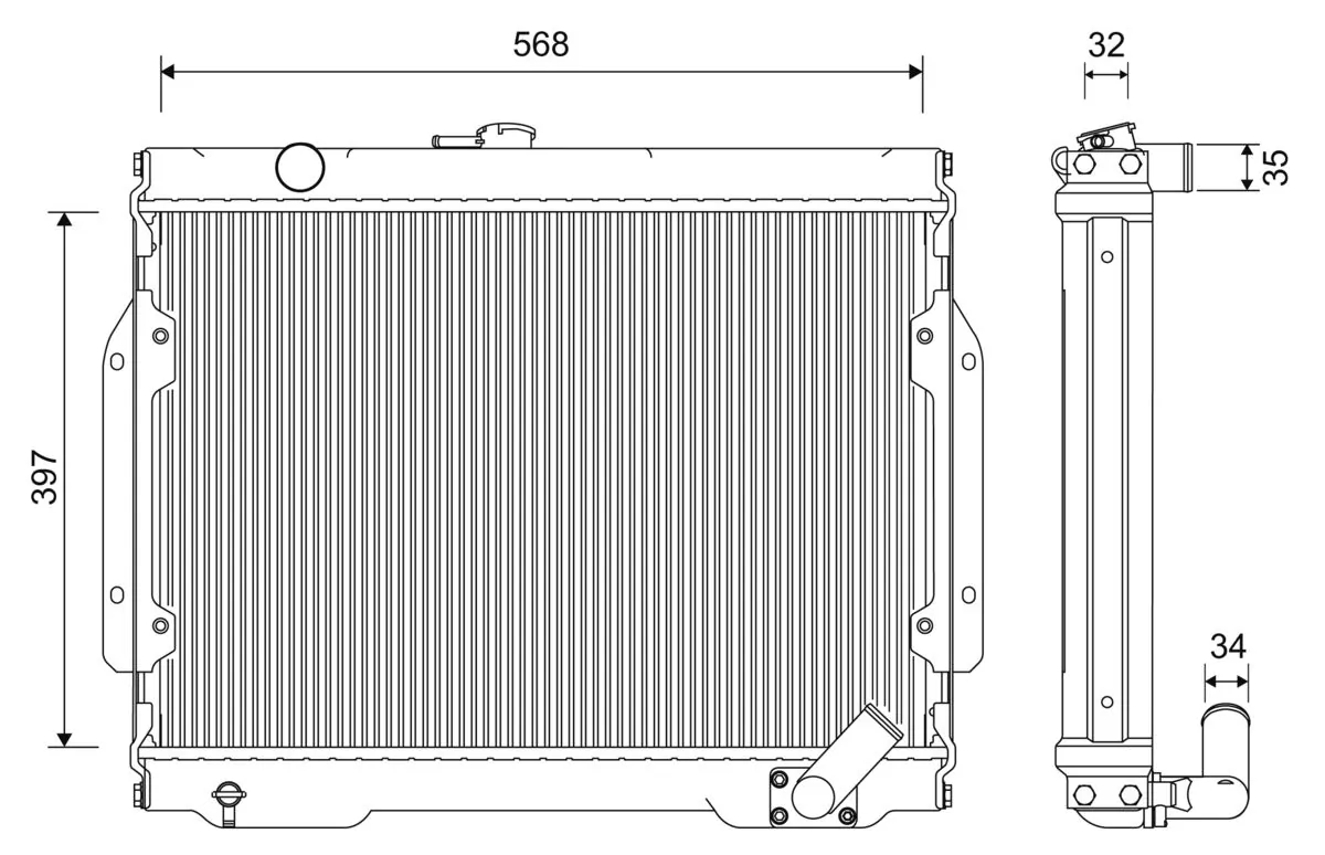 Radiator racire motor