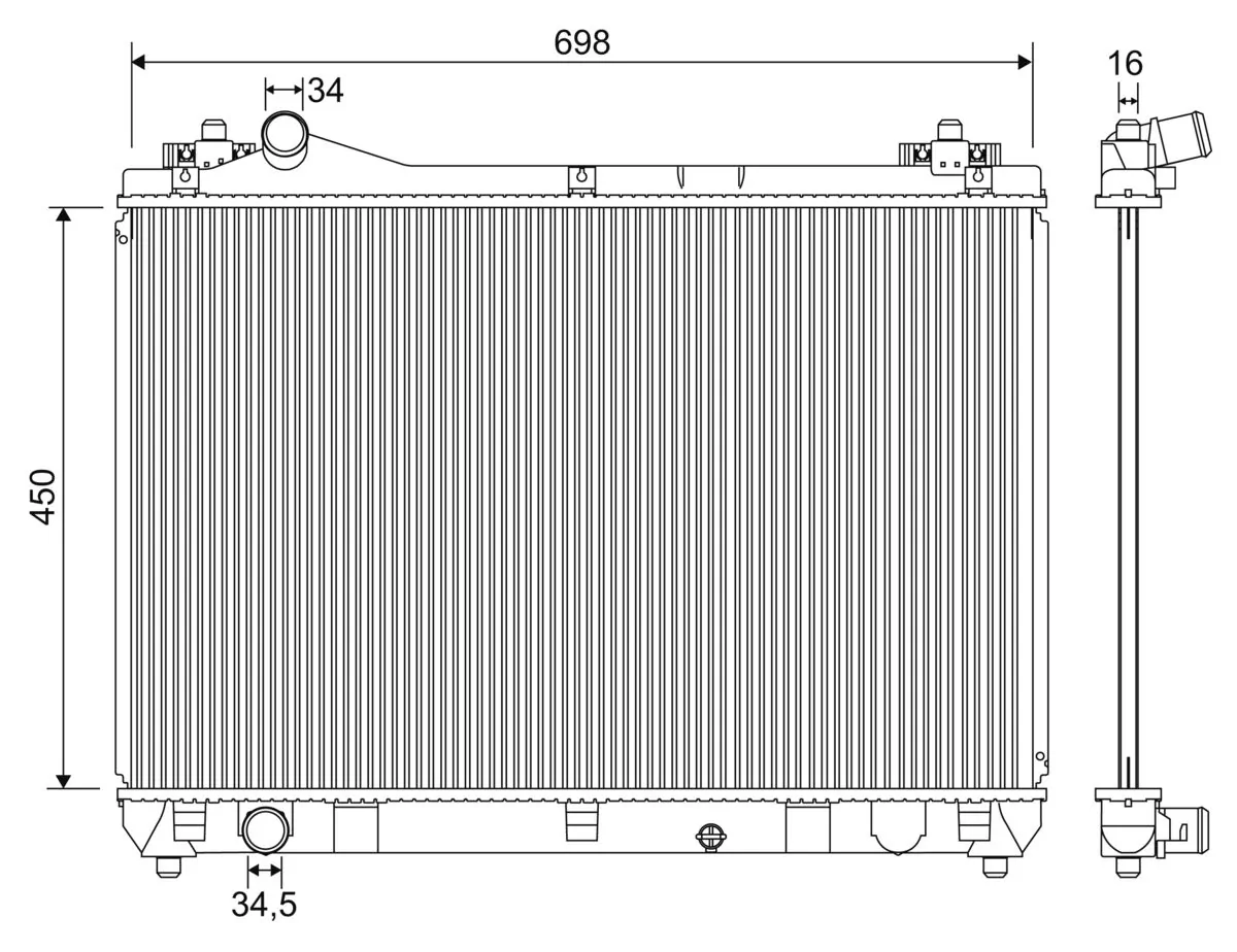 Radiator racire motor