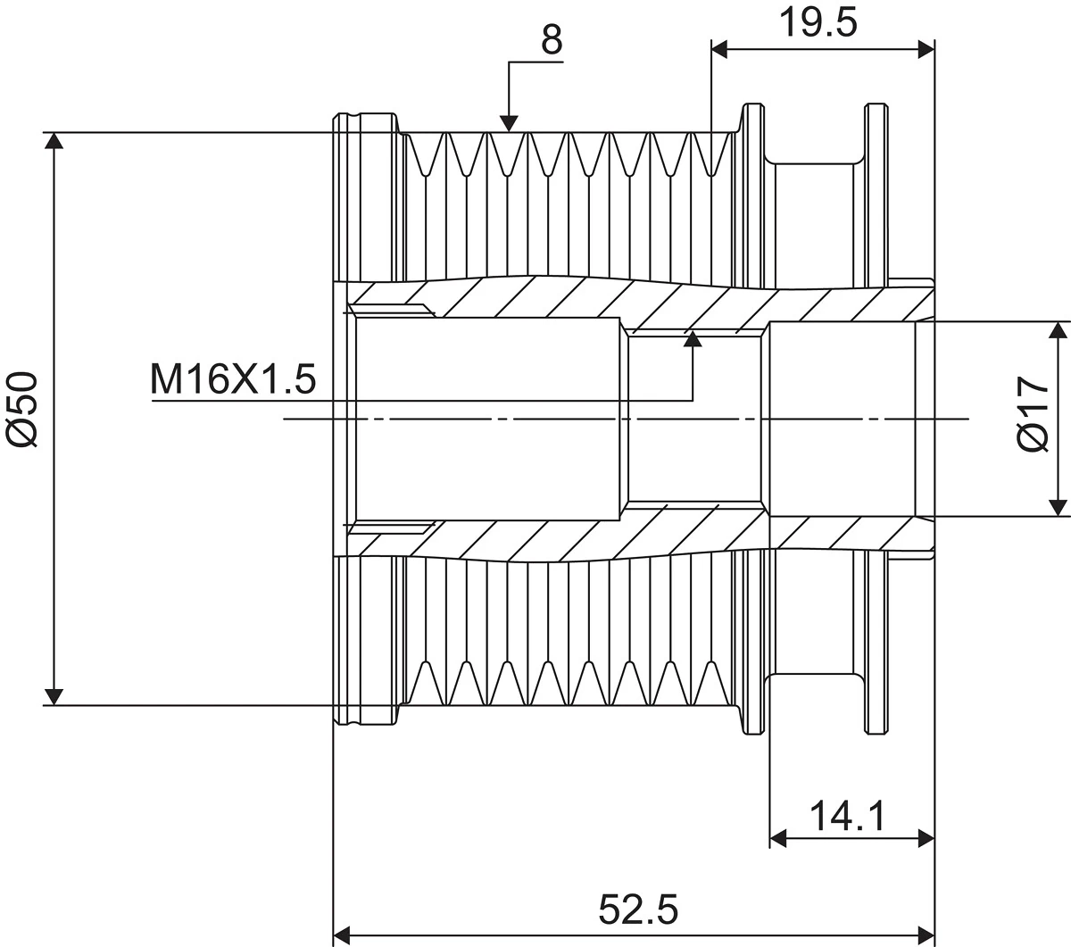 Fulie alternator