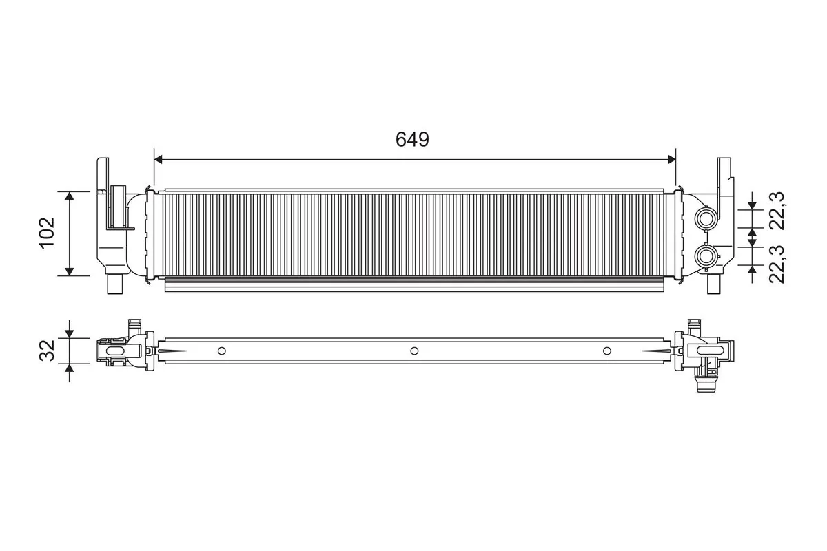 Radiator racire motor