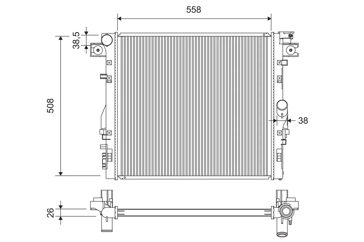 Radiator racire motor