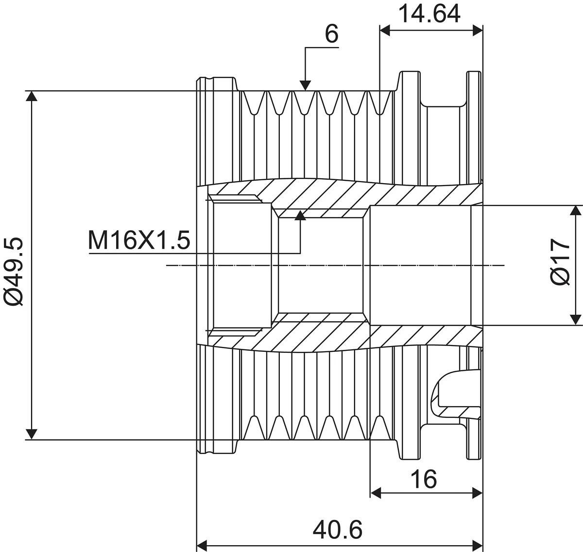 Fulie alternator