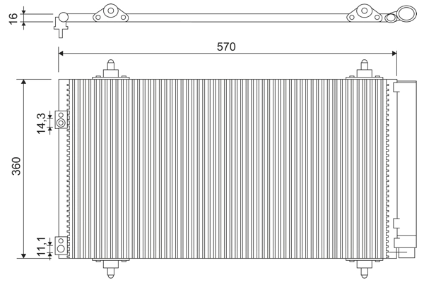 Radiator climatizare