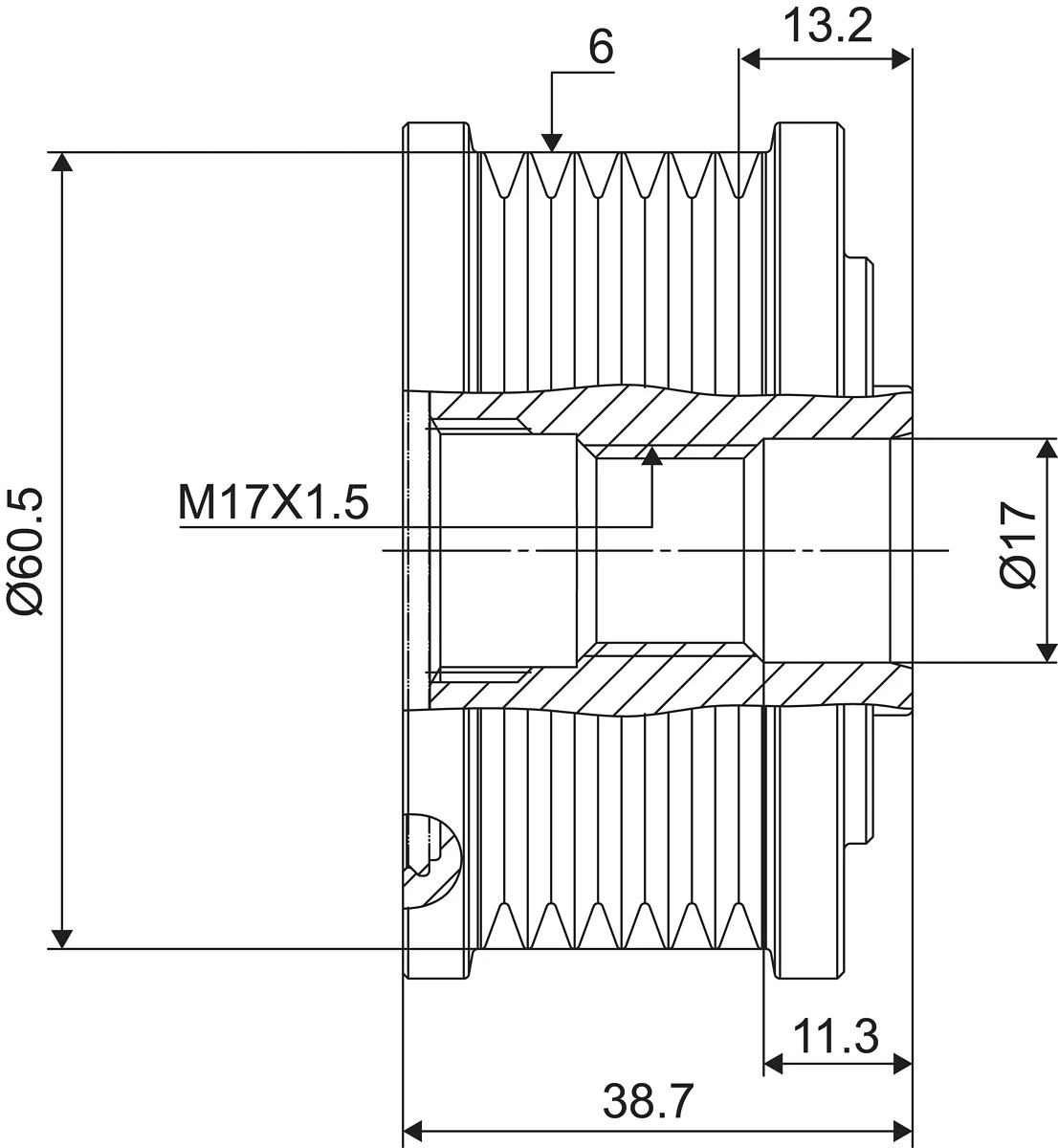 Fulie alternator