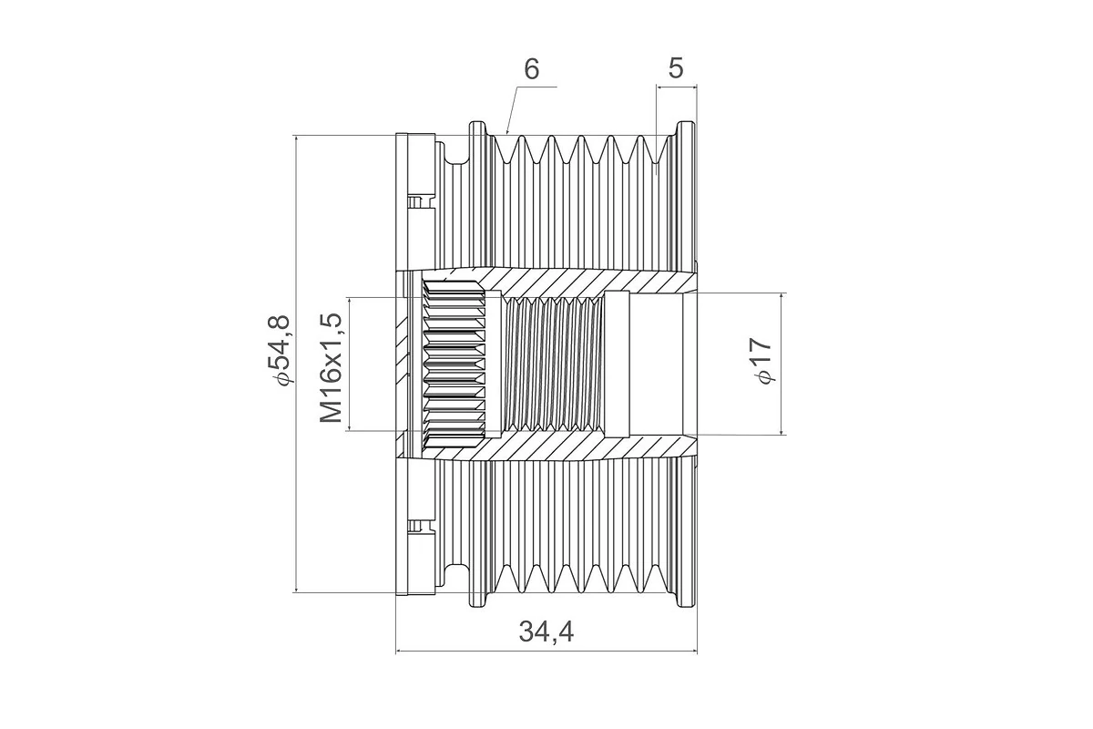 Sistem roata libera, generator