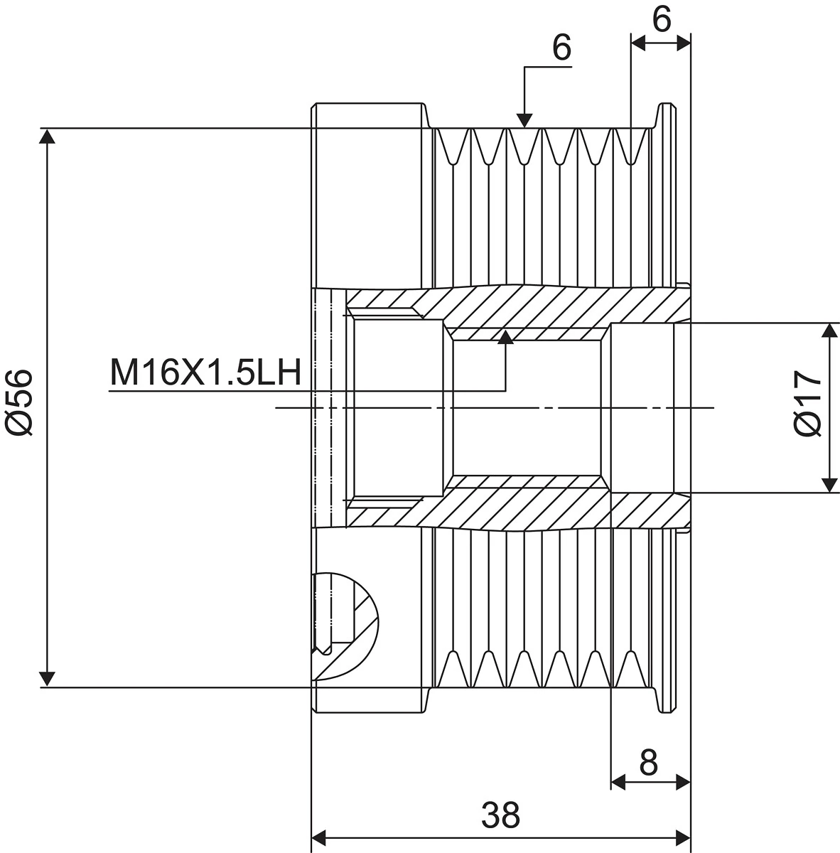 Fulie alternator