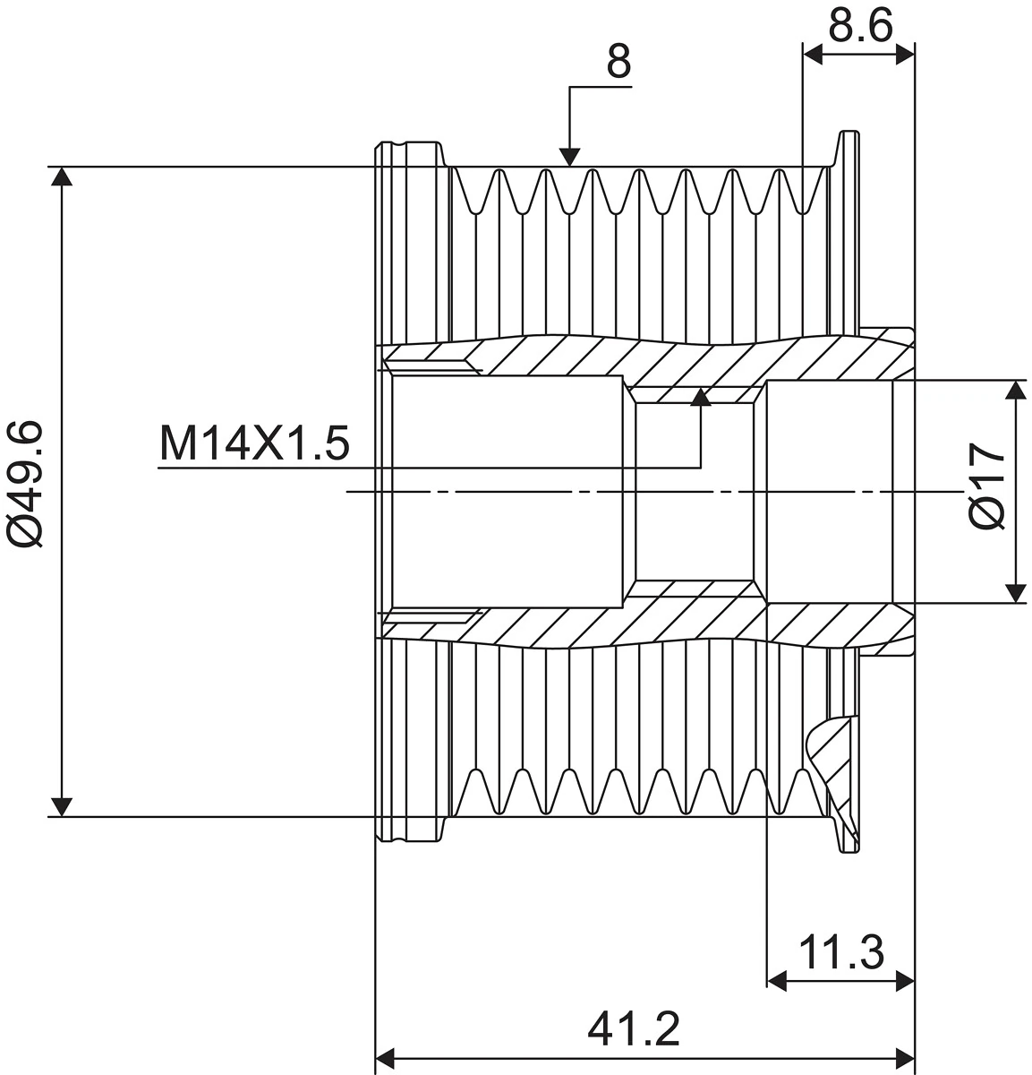 Sistem roata libera, generator