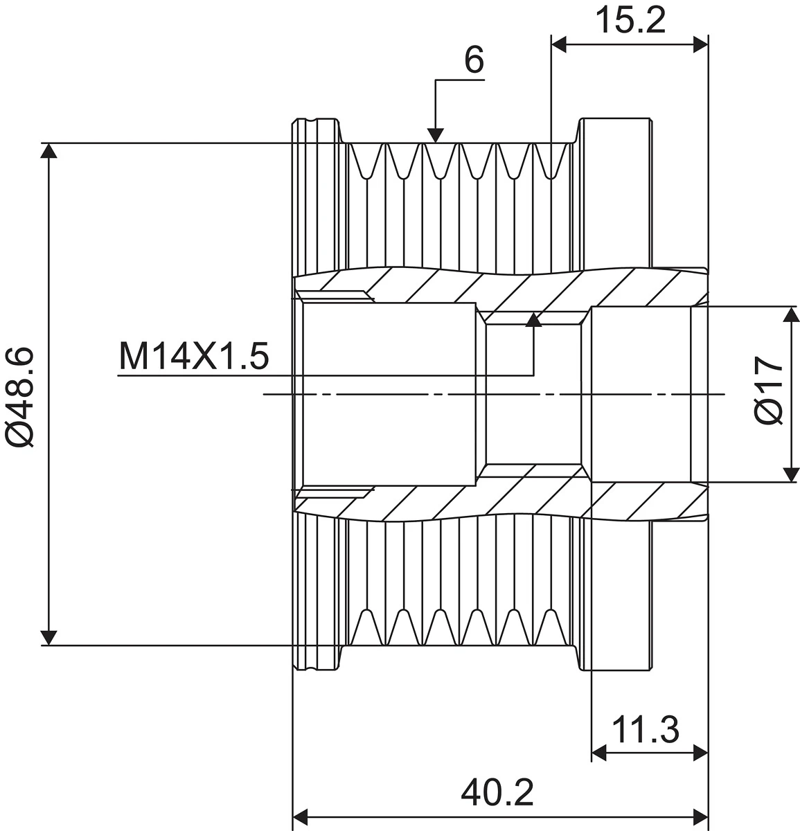 Sistem roata libera, generator