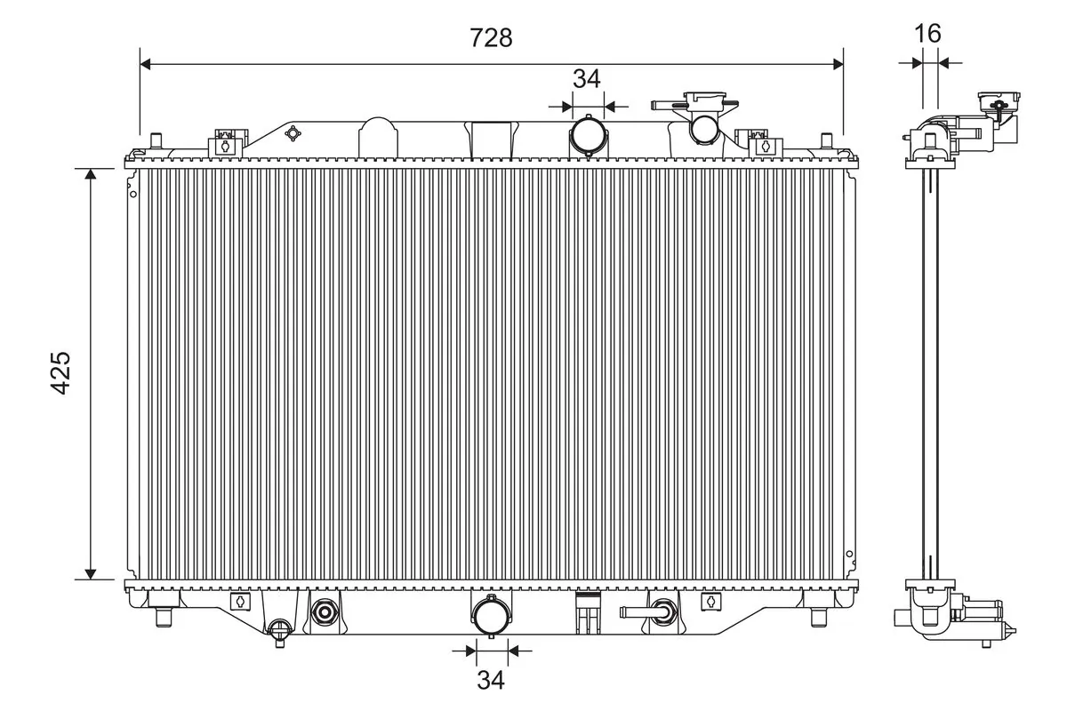 Radiator racire motor