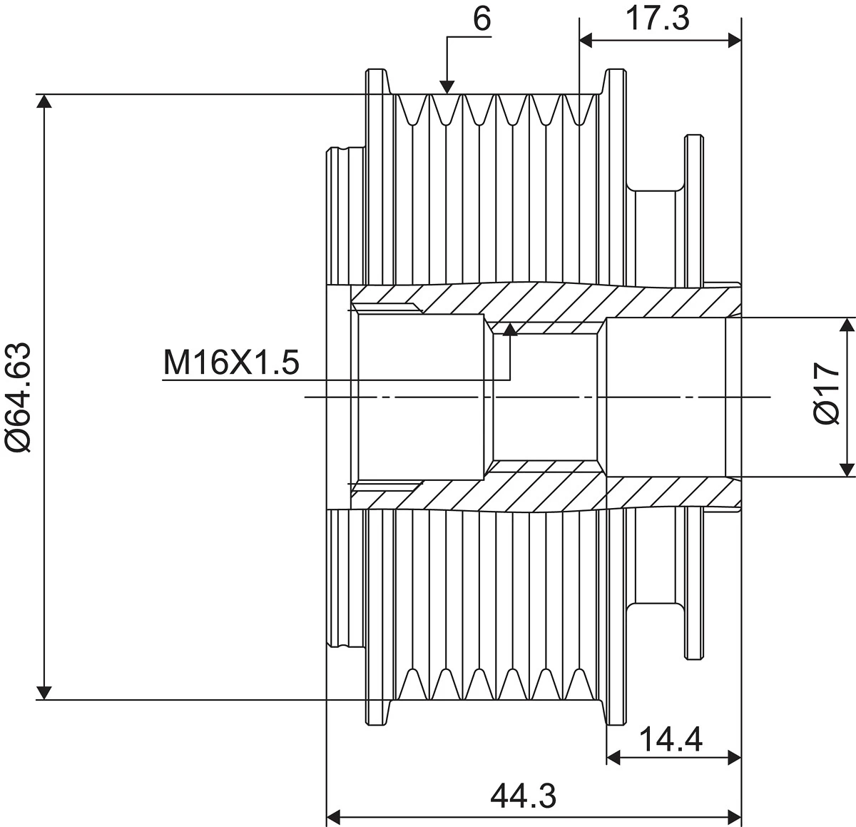Fulie alternator