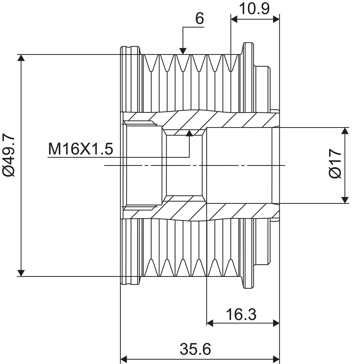 Fulie alternator