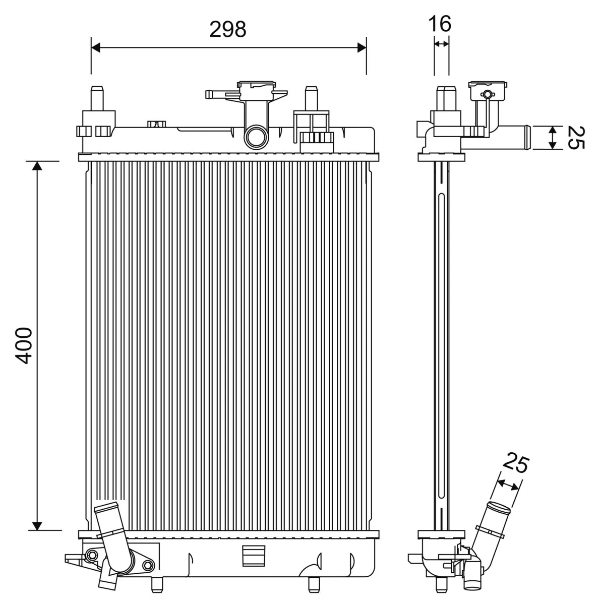 Radiator racire motor
